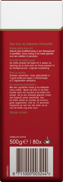 Douwe Egberts Aroma Rood Filterkoffie - 6 X 500 Gram -Eten En Drinken 420x1200 5