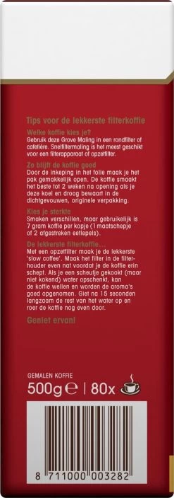 Douwe Egberts Aroma Rood Grove Maling Filterkoffie - 6 X 500 Gram -Eten En Drinken 421x1200