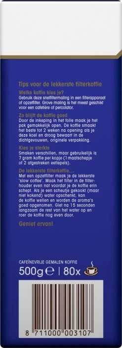 Douwe Egberts Decafé Filterkoffie - 6 X 500 Gram -Eten En Drinken 421x1200 3