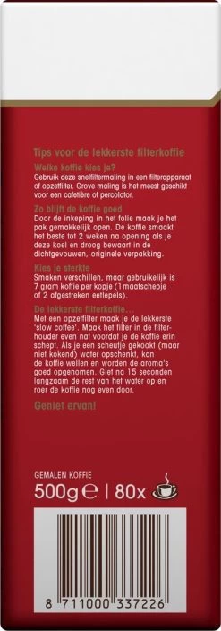 Douwe Egberts Aroma Rood Donker Filterkoffie - 6 X 500 Gram -Eten En Drinken 421x1200 5