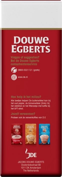 Douwe Egberts Aroma Rood Filterkoffie - Dubbelpak 6 X 1000 Gram -Eten En Drinken 423x1200 1