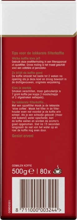 Douwe Egberts Aroma Rood Filterkoffie - Dubbelpak 6 X 1000 Gram -Eten En Drinken 423x1200