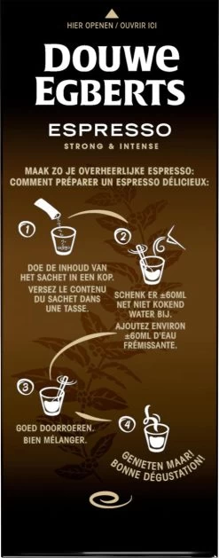 Douwe Egberts Espresso Sticks Oploskoffie - 6 X 25 Zakjes -Eten En Drinken 471x1200