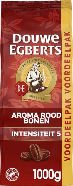 Douwe Egberts Aroma Rood Koffiebonen - 4 X 1000 Gram - Extra Grote Verpakking -Eten En Drinken 472x1200