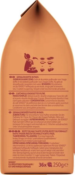 Senseo Gold Intense Koffiepads - 7/9 Intensiteit - 4 X 36 Pads -Eten En Drinken 518x1200