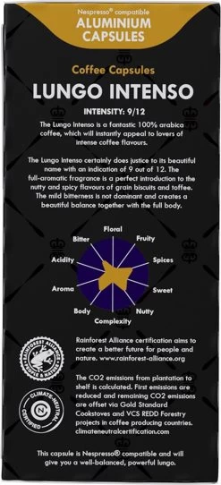 Gran Maestro Italiano - Lungo Intenso - Koffiecups - Nespresso Compatibel Capsules - Krachtige Smaak - 6 X 20 Cups -Eten En Drinken 547x1200 4