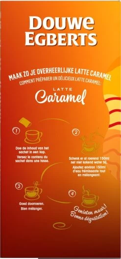 Douwe Egberts Verwenkoffie Latte Caramel Oploskoffie - 5 X 8 Zakjes -Eten En Drinken 559x1200 2