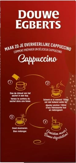 Douwe Egberts Verwenkoffie Cappuccino Oploskoffie - 5 X 10 Zakjes 15 Douwe Egberts Verwenkoffie Cappuccino Oploskoffie - 5 X 10 Zakjes -Eten En Drinken 559x1200 3