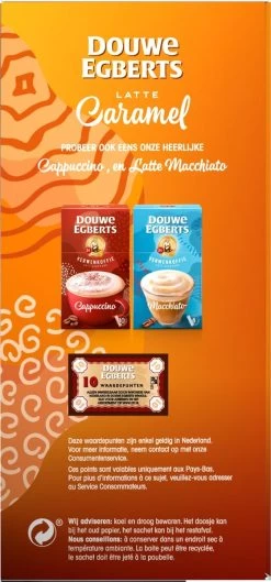 Douwe Egberts Verwenkoffie Latte Caramel Oploskoffie - 5 X 8 Zakjes -Eten En Drinken 560x1200