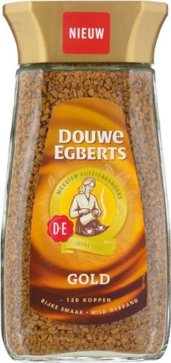 Douwe Egberts Gold Oploskoffie - 6 X Pot Van 200 Gram -Eten En Drinken 566x1200 1