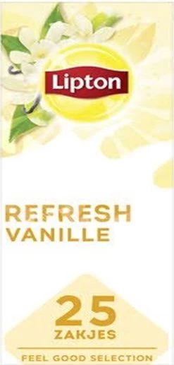 Lipton - Feel Good Selection Zwarte Thee Vanille - 6x 25 Zakjes -Eten En Drinken 573x1200