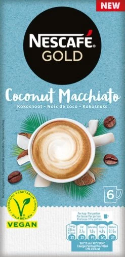 Nescafé Gold Coconut Macchiato Oploskoffie - 6 Doosjes à 6 Zakjes 11 Nescafé Gold Coconut Macchiato Oploskoffie - 6 Doosjes à 6 Zakjes -Eten En Drinken 583x1200 2
