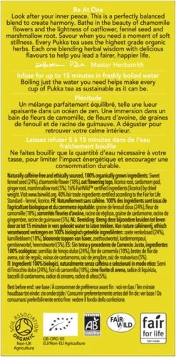 Pukka Relax Thee, Met Kamille, Venkel En Gember - 4 X 20 Zakjes - GB-BIO-05 -Eten En Drinken 592x1200 1