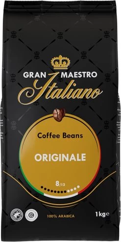 Gran Maestro Italiano - Orginale - Koffiebonen - Bonen Voor Espresso En Lungo - Arabica – 4 X 1kg -Eten En Drinken 602x1200 2