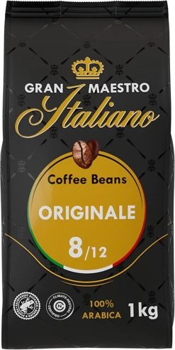 Gran Maestro Italiano - Orginale - Koffiebonen - Bonen Voor Espresso En Lungo - Arabica – 4 X 1kg -Eten En Drinken 602x1200 3