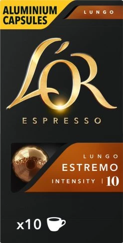 L'OR Lungo Estremo Koffiecups - Intensiteit 10/12 - 10 X 10 Capsules -Eten En Drinken 606x1200 4