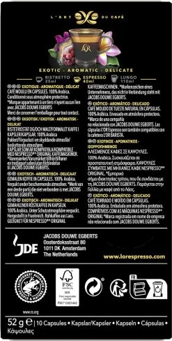 L'OR Espresso Limited Creations Laos Bolaven Koffiecups - Intensiteit 7/12 - 10 X 10 Capsules -Eten En Drinken 607x1200 8