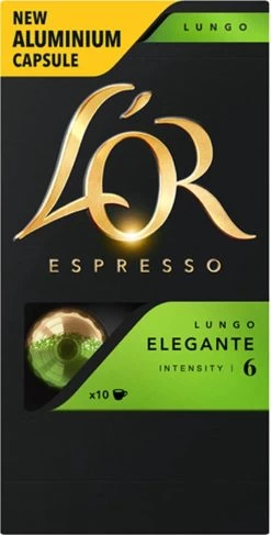 L'OR Lungo Elegante Koffiecups - Intensiteit 6/12 - 10 X 10 Capsules 23 L'OR Lungo Elegante Koffiecups - Intensiteit 6/12 - 10 X 10 Capsules -Eten En Drinken 609x1200