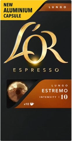 L'OR Lungo Estremo Koffiecups - Intensiteit 10/12 - 10 X 10 Capsules -Eten En Drinken 612x1200