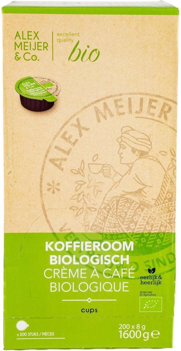 Koffieroom Cups Biologisch Glutenvrij - 200 Stuks 3 Koffieroom Cups Biologisch Glutenvrij - 200 Stuks