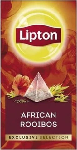 Lipton - Exclusive Selection Afrikaanse Rooibos Thee - 25 Pyramide Zakjes