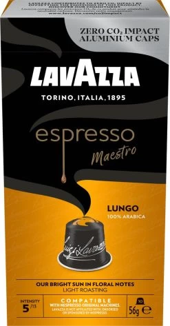 Lavazza Espresso Lungo - Aluminium Nespresso Capsules - 10 Stuks -Eten En Drinken 627x1200