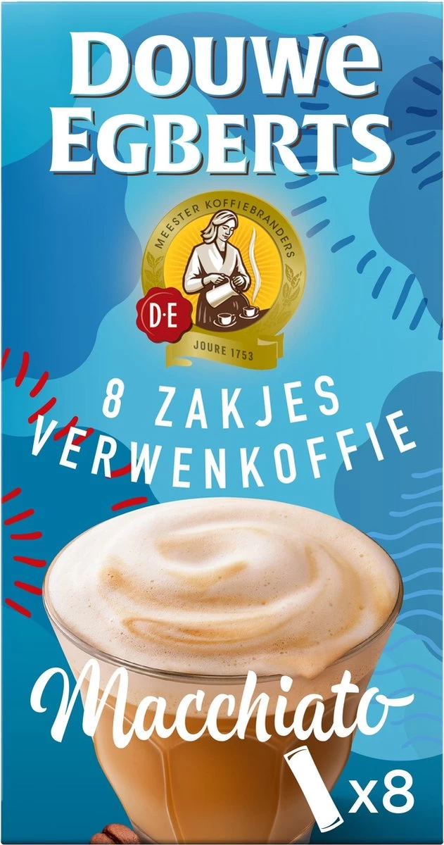Douwe Egberts Verwenkoffie Latte Macchiato Oploskoffie - 5 X 8 Zakjes 4 Douwe Egberts Verwenkoffie Latte Macchiato Oploskoffie - 5 X 8 Zakjes - Afbeelding 2