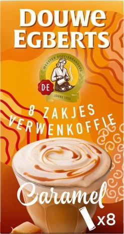 Douwe Egberts Verwenkoffie Latte Caramel Oploskoffie - 5 X 8 Zakjes -Eten En Drinken 633x1200 2