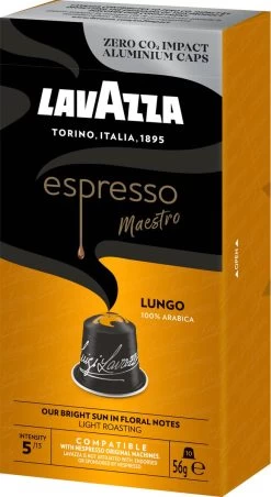 Lavazza Espresso Lungo - Aluminium Nespresso Capsules - 10 Stuks -Eten En Drinken 656x1200 1