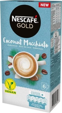 Nescafé Gold Coconut Macchiato Oploskoffie - 6 Doosjes à 6 Zakjes 14 Nescafé Gold Coconut Macchiato Oploskoffie - 6 Doosjes à 6 Zakjes -Eten En Drinken 657x1200 2