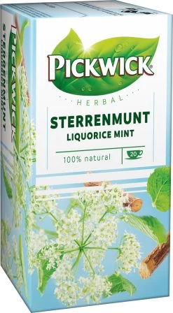 Pickwick Sterrenmunt Kruidenthee - 4 X 20 Zakjes -Eten En Drinken 662x1200