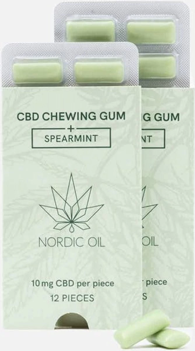 CBD Kauwgom Met 10mg CBD Van Nordic Oil© - Vegan - Glutenvrij - Suikervrij 3 CBD Kauwgom Met 10mg CBD Van Nordic Oil© - Vegan - Glutenvrij - Suikervrij