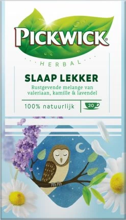 Pickwick Slaap Lekker Kruidenthee - Cafeïnevrij - 4 X 20 Zakjes 10 Pickwick Slaap Lekker Kruidenthee - Cafeïnevrij - 4 X 20 Zakjes -Eten En Drinken 687x1200 1