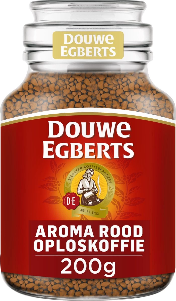 Douwe Egberts Aroma Rood Oploskoffie - 6 X Pot Van 200 Gram 6 Douwe Egberts Aroma Rood Oploskoffie - 6 X Pot Van 200 Gram - Afbeelding 4