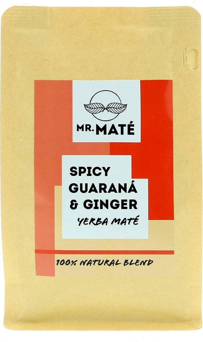 Yerba Mate Thee (4 X 150g) - Yerba Mate Smaken - Mr. Maté Gember - Kaneel - Groene Mate - Pepermunt Citroen 4 Yerba Mate Thee (4 X 150g) - Yerba Mate Smaken - Mr. Maté Gember - Kaneel - Groene Mate - Pepermunt Citroen - Afbeelding 2