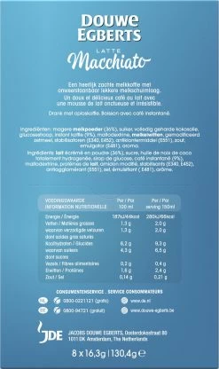 Douwe Egberts Verwenkoffie Latte Macchiato Oploskoffie - 5 X 8 Zakjes 13 Douwe Egberts Verwenkoffie Latte Macchiato Oploskoffie - 5 X 8 Zakjes -Eten En Drinken 713x1200 7