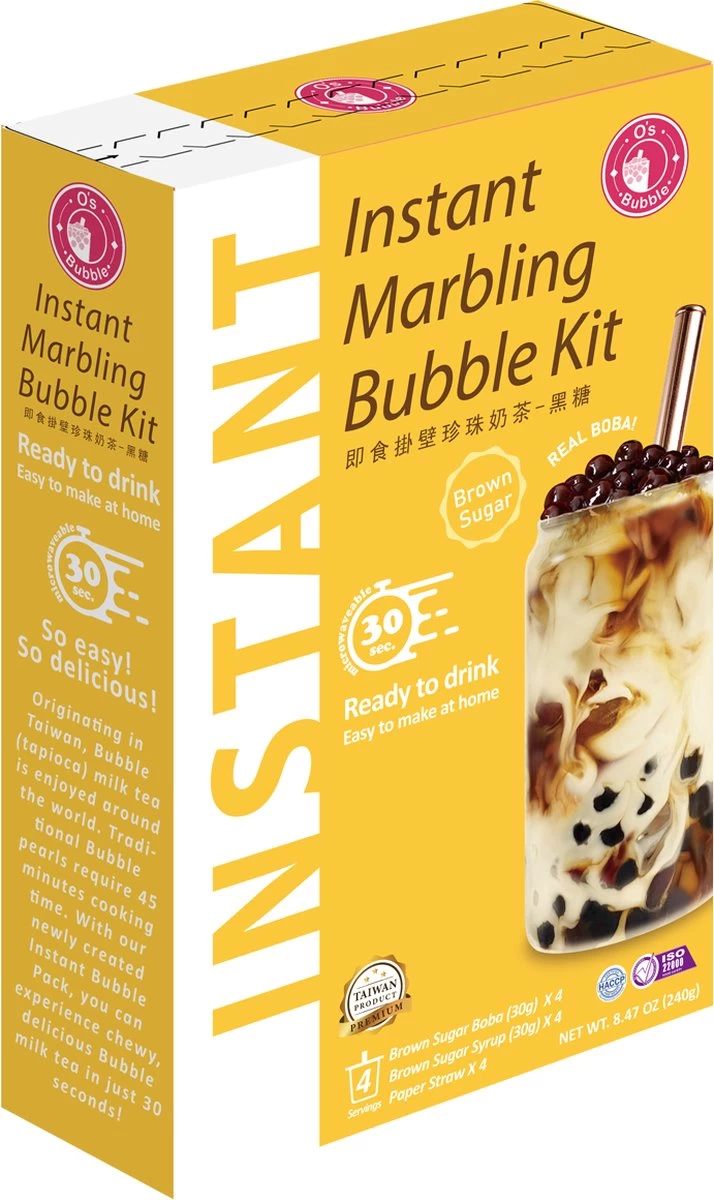 Maak Je Eigen Bubble Tea - Brown Sugar Flavor - Tapioca Parels Voor Bubble Tea - Tapioca Pearls - Boba Tapioca Ballen - Bubble Tea Parels - Japans Snoep 4 Maak Je Eigen Bubble Tea - Brown Sugar Flavor - Tapioca Parels Voor Bubble Tea - Tapioca Pearls - Boba Tapioca Ballen - Bubble Tea Parels - Japans Snoep - Afbeelding 2