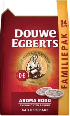 Douwe Egberts Aroma Rood Koffiepads - 4 X 54 Pads -Eten En Drinken 726x1200