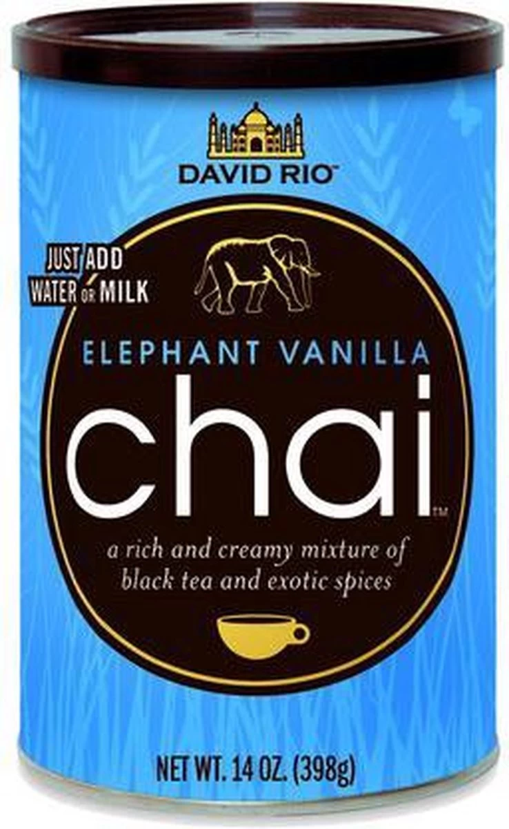 David Rio Chai Latte - Elephant Vanilla Mix - Originele Masala Chai 3 David Rio Chai Latte - Elephant Vanilla Mix - Originele Masala Chai