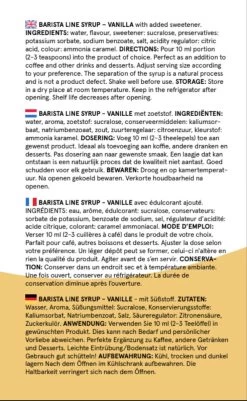 Fitcy | Koffiesiroop | Vanille | Barista Syrup | Zero | Vegan | Vetvrij | Suikervrij | Keto-vriendelijk | Koffie | Siroop | MET DOSEERPOMP | 1L -Eten En Drinken 739x1200 5