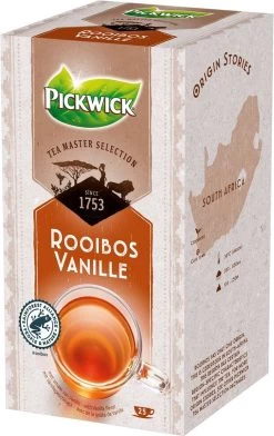 Pickwick Thee | Master Selection Tea | Rooibos Vanille | 4 X 25 Zakjes