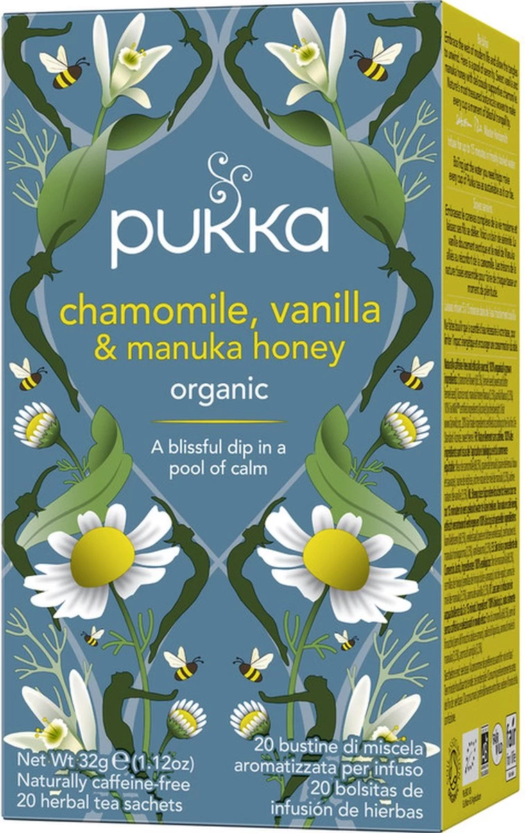 Pukka Chamomile Vanille & Manuka Honing Thee 4 Pukka Chamomile Vanille & Manuka Honing Thee - Afbeelding 2