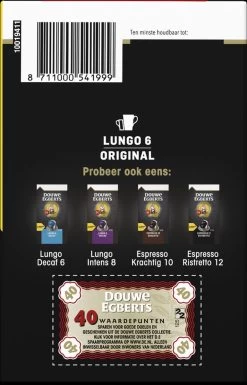 Douwe Egberts Lungo Original Koffiecups (6) - 5 X 40 Koffiecups -Eten En Drinken 770x1200 2