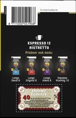 Douwe Egberts Espresso Ristretto Koffiecups (12) - 5 X 40 Koffiecups -Eten En Drinken 770x1200
