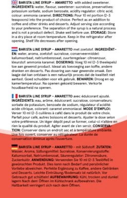 Fitcy | Koffiesiroop | Amaretto | Barista Syrup | Zero | Vegan | Vetvrij | Suikervrij | Keto-vriendelijk | Koffie | Siroop | MET DOSEERPOMP | 1L -Eten En Drinken 770x1200 5