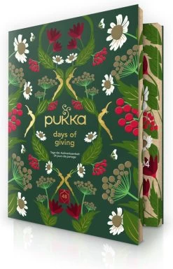 Pukka Thee Hardcover Biologische Kerst Adventskalender 2022, Perfect Als Kerstcadeau - 48 Zakjes - 1 Kalender -Eten En Drinken 772x1200