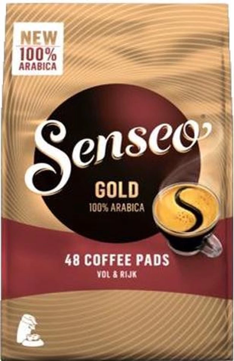 Senseo Gold Koffiepads 10 X 48 Stuks 3 Senseo Gold Koffiepads 10 X 48 Stuks