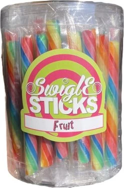 Swigle Sticks - Fruit - 50 Stuks - Mini Lolly’s - Fruit Zuurstokken - Lolly - Snoep