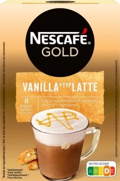 Nescafé Gold Latte Vanille Oploskoffie - 6 Doosjes à 8 Zakjes -Eten En Drinken 794x1200 3