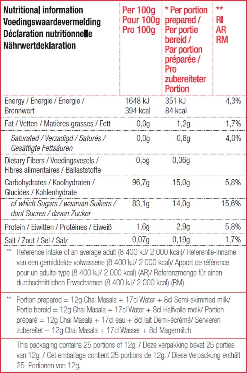 CHALO Prijswinnende Masala Chai Latte - Indische Vegan Chai - Zwarte Assam Thee - 25 Porties/ 300GR 8 CHALO Prijswinnende Masala Chai Latte - Indische Vegan Chai - Zwarte Assam Thee - 25 Porties/ 300GR - Afbeelding 6